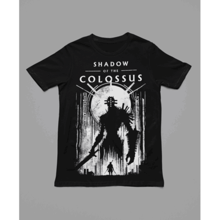 SHADOW OF THE COLOSSUS COLOSS STND+PRTG2 BLK T-Shirt